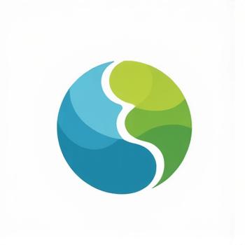 Stylized logo representing a partnership of a water drop and a leaf, symbolizing water conservation funding.